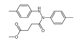 methyl 4-(1,2-di-p-tolylhydrazinyl)-4-oxobutanoate结构式