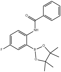 N-(4-fluoro-2-(4,4,5,5-tetramethyl-1,3,2-dioxaborolan-2-yl)phenyl)benzamide Structure