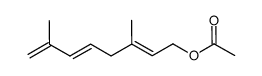 3,7-dimethyl-2,5,7-octatrienyl acetate Structure