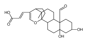 Chola-20,22-dien-24-oicacid,14,21-epoxy-3,5-dihydroxy-19-oxo-,(3b,5b,14b)-(9CI)结构式