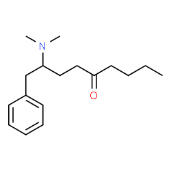 2-(Dimethylamino)-1-phenyl-5-nonanone Structure