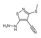 3-Methylthio-5-hydrazino-isothiazol-4-carbonitril Structure