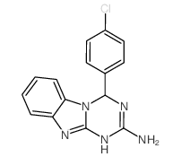 4-(4-CHLORO-PHENYL)-1,4-DIHYDRO-BENZO[4,5]IMIDAZO[1,2-A][1,3,5]TRIAZIN-2-YLAMINE picture