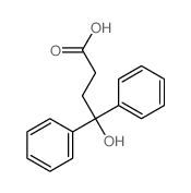 4-hydroxy-4,4-diphenyl-butanoic acid structure