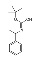 α-Methylbenzylcarbamic acid tert-butyl ester Structure