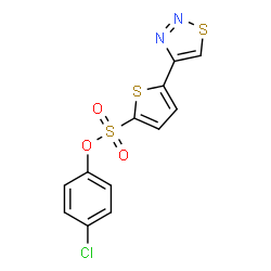 4-Chlorophenyl 5-(1,2,3-thiadiazol-4-yl)-2-thiophenesulfonate Structure