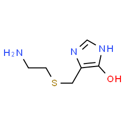 1H-Imidazol-4-ol,5-[[(2-aminoethyl)thio]methyl]- (9CI) structure