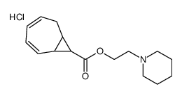 2-piperidin-1-ium-1-ylethyl bicyclo[5.1.0]octa-3,5-diene-8-carboxylate,chloride Structure