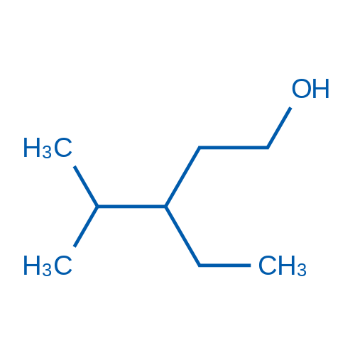 3-乙基-4-甲基戊-1-醇结构式