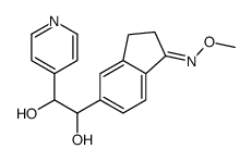 5-(1,2-DIHYDROXY-2-(PYRIDIN-4-YL)ETHYL)-2,3-DIHYDRO-1H-INDEN-1-ONE O-METHYL OXIME structure