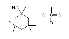 methanesulfonic acid,1,3,3,5,5-pentamethylcyclohexan-1-amine Structure