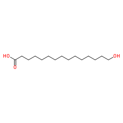 15-Hydroxypentadecanoic acid Structure