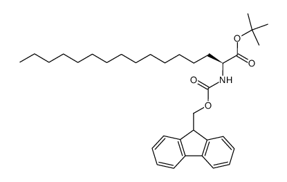 tert-butyl L-2-[(9-fluorenylmethoxycarbonyl)amino]hexadecanoate Structure