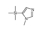 5-[(TRIMETHYLSILYL)]-1-METHYLIMIDAZOLE structure