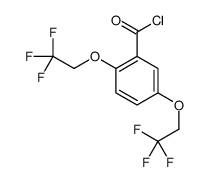 2,5-bis(2,2,2-trifluoroethoxy)benzoyl chloride Structure