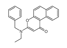 3-[benzyl(ethyl)amino]benzo[f]chromen-1-one结构式