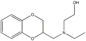 2-[N-(1,4-Benzodioxan-2-ylmethyl)ethylamino]ethanol structure