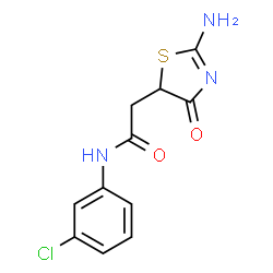 N-(3-chlorophenyl)-2-(2-imino-4-oxothiazolidin-5-yl)acetamide picture