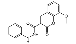 8-methoxy-2-oxo-N'-phenylchromene-3-carbohydrazide Structure