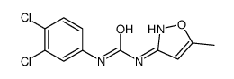 1-(3,4-dichlorophenyl)-3-(5-methyl-1,2-oxazol-3-yl)urea结构式