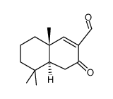 3,4,4aα,5,6,7,8,8aβ-octahydro-5,5,8aβ-trimethyl-3-oxonaphthalene-2-carboxaldehyde Structure