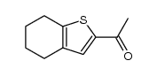 1-(4,5,6,7-tetrahydro-benzo[b]thiophen-2-yl)-ethanone结构式