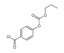 (4-carbonochloridoylphenyl) propyl carbonate结构式