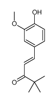 1-(4-Hydroxy-3-methoxyphenyl)-4,4-dimethyl-1-penten-3-one structure