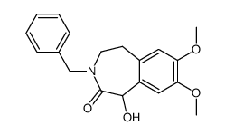 3-benzyl-1-hydroxy-7,8-dimethoxy-1,3,4,5-tetrahydro-benzo[d]azepin-2-one结构式