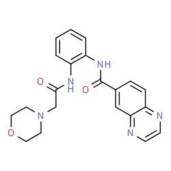 6-Quinoxalinecarboxamide,N-[2-[(4-morpholinylacetyl)amino]phenyl]-(9CI) structure