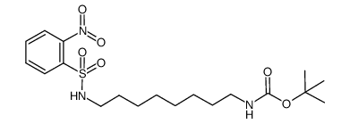 tert-butyl 8-{[(2-nitrophenyl)sulfonyl]amino}octylcarbamate Structure