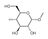 methyl 4-deoxy-4-C-methyl-α-D-glucopyranoside Structure