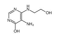 5-amino-6-(2-hydroxyethylamino)-1H-pyrimidin-4-one Structure