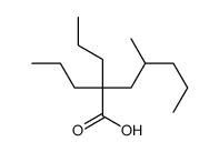 4-methyl-2,2-dipropylheptanoic acid Structure