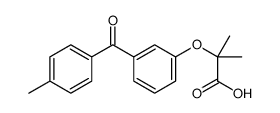 2-methyl-2-[3-(4-methylbenzoyl)phenoxy]propanoic acid Structure