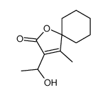 3-(1-hydroxyethyl)-4-methyl-1-oxaspiro[4.5]dec-3-en-2-one Structure