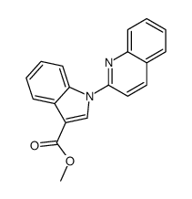 methyl 1-quinolin-2-ylindole-3-carboxylate结构式