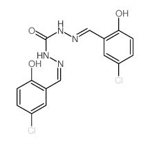 1,3-bis[[(E)-(3-chloro-6-oxo-1-cyclohexa-2,4-dienylidene)methyl]amino]urea picture