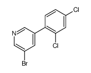 3-Bromo-5-(2,4-dichlorophenyl)pyridine结构式