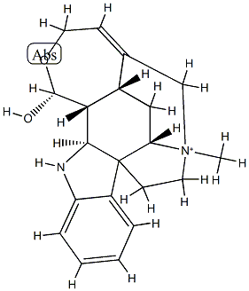 (17R)-19,20-Didehydro-17,18-epoxy-17-hydroxy-4-methylcuran-4-ium picture