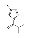 2-methyl-1-(3-methylpyrazol-1-yl)propan-1-one Structure