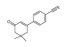 5,5-Dimethyl-3-(4-cyanophenyl)-cyclohex-2-en-1-one Structure