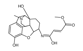 methyl (E)-4-[[(4aS,7R,7aR,12bS)-4a,9-dihydroxy-3-methyl-1,2,4,5,6,7,7a,13-octahydro-4,12-methanobenzofuro[3,2-e]isoquinoline-7-yl]amino]-4-oxobut-2-enoate Structure