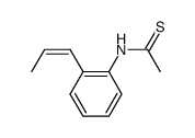 o-(1-cis-Propenyl)thioacetanilide Structure