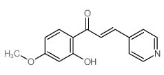 2-Propen-1-one,1-(2-hydroxy-4-methoxyphenyl)-3-(4-pyridinyl)- Structure