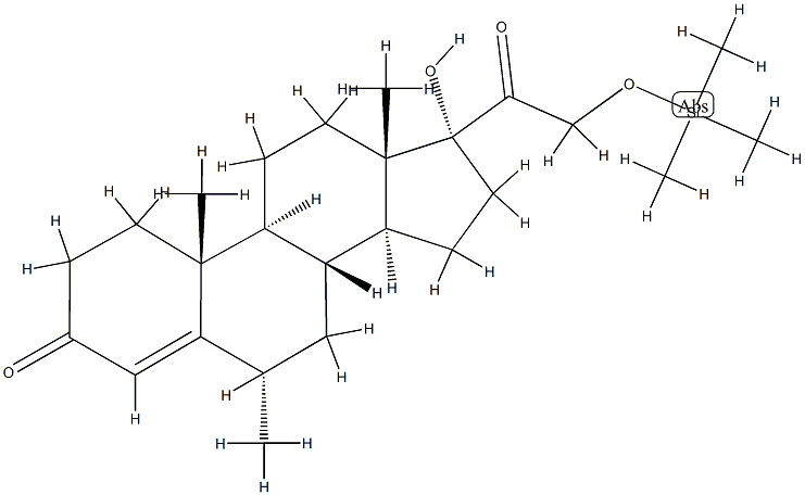 17-Hydroxy-6α-methyl-21-[(trimethylsilyl)oxy]pregn-4-ene-3,20-dione picture