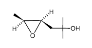 2-methyl-1-((2R,3S)-3-methyloxiran-2-yl)propan-2-ol Structure