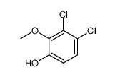 3,4-Dichloro-2-methoxyphenol Structure