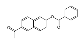 6-acetylnaphthalen-2-yl benzoate Structure