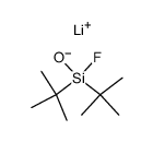 lithium di-tert-butylfluorosilanolate Structure